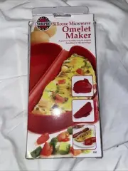 Norpro, Red Silicone Omelet Maker, 8.75 Inch x 4.75 x 1.38 Inch,