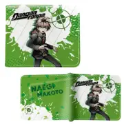 New Makoto Naegi Style A DANGANRONPA BiFold Wallet Credit Card Billfold