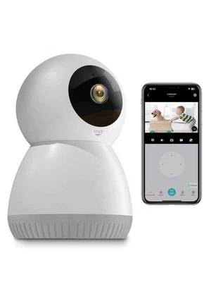 WiFi Indoor Security Camera, Pet Camera with Phone APP, Pan/Tilt Wireless Cam...
