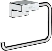 Hansgrohe AddStoris 6-inch Roll Holder Without Cover in Chrome, 41771000