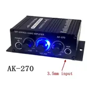 AK270 400W DC12V HiFi Power Amplifier Car Stereo Music Receiver FM Ra-dx