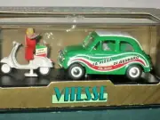 Vitesse Fiat 500 La Pizza Di Gennaro Vespa Motorcycle 1/43 Old Lim Edit Portugal