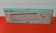 Logitech - MK470 Full-size Wireless Scissor Keyboard and Mouse Bundle White