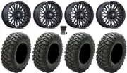 MSA Clubber 14" Wheels Black DDT 28" Crawler XR Tires Sportsman 550 850 1000
