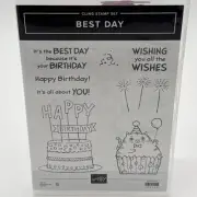 Stampin Up Best Day Stamp Cake Birthday Cat Sparklers It’s All About You Wishes