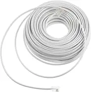 Operitacx Phone Extension Cord PC Telephone Cable for Landline Fax and Modems Transmission Design Flexible Use for Setup