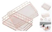 Metal Mesh Storage Basket, Wire Basket, Practical Home Storage, Basket for Pink