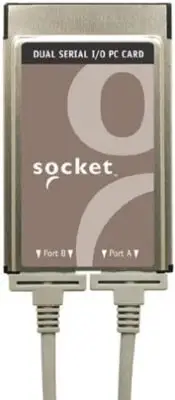 Socket PCMCIA Dual Serial I/O PC Card Ruggedized RS-232 Port Adapter RD-I/O NEW