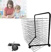Art Drying Rack, Flexible Shelf Paint Poster Display Storage Rack Painting Crafts Artwork Canvas Storage Rack for Classroom School, 20 Shelves (15Shelves)