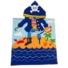 Beach Towel Double-sided Bathrobe Cute Cartoon Kids Hooded with Exquisite