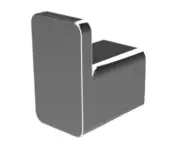 Dorf EPIC ROBE HOOK Dual Fixing, Solid Brass Construction, CHROME *Aust Brand