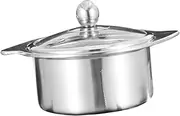 ULTECHNOVO Hot Pot Pot Hot Pot Pan Divided Fondue Pot 16cm Stovetop Hotpot for Cooking Pots