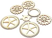 72pcs Wooden Gear Craft Kit DIY Wall Decor Ornaments for Boys and Girls' Creative Projects