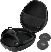 [ProCase] Hard Headphone Case Travel Bag for Sony WH-1000XM5, WH-1000XM4, Beats Solo3, Bose QC, Hardshell EVA Carrying Case Headset Case with 2 Dust Covers - Black