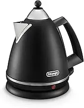 De'Longhi Argento Kettle KBX2016.BK1, With 360-Degree Swivel Base, Water Level Indicator, Cord Storage, Anti-Scale Filter, Stainless Steel, Capacity 1.7 L, 2000W, Black