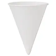 SOLO Cup Company Cone Water Cups Cold Paper 4oz White 200/Bag 25 Bags/Carton