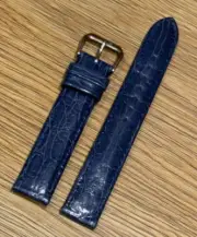 Genuine Original OEM Oris Blue Leather Watch Strap 16mm 16mm 16/16 - 07 5/61624
