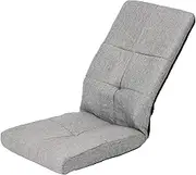 Takeda Corporation K0-OH46GRY Folding Floor Chair, 6 Tier Gear Recliner, Gray, 18.1 x 21.7 x 25.6 inches (46 x 55 x 65 cm), Compact High Back Chair