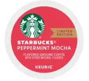 Limit Lot NIB 22Kcup Starbucks Peppermint Mocha Coffee Pod Brew Memorial Holiday