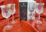 ROYAL DOULTON ROMA SET OF 4 Wine Glasses CRYSTAL MADE IN ITALY