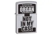 Zippo "You Know How They Say" Genuine Satin Chrome Cigar Cigarette Lighter