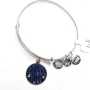 Alex and Ani Mazel Tov Charm Bracelet Silver Bangle Jewelry Gift