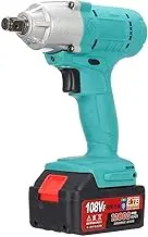 108VF 12800mAh Lithium-Ion Battery Electric Cordless Impact Wrench Drill Driver Kit