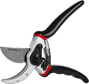 HAUTMEC 8" PRO Bypass Pruning Shears, Heavy Duty Hand Pruners, Ultra-Sharp Garden Clippers, Ergonomic Gardening Tool for Effortless Cuts HT0147-PS