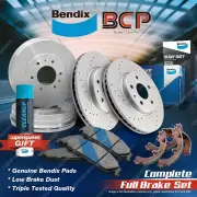 Slotted Brake Rotors Drums Pads Shoes for Mitsubishi L300 Express SA SB SC SD SE