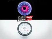 52mm Clock Time Car Truck Gauge Meter White LED White Face / Clear Lens 12V