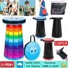 Portable Retractable Telescopic Stool Seat Polymer Camping Fishing Travel Chair