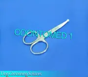 3.5" Scissors Curved Mustache Nose Hair w/ Safety Tips