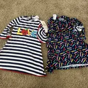 NEW NWT Rare Editions Girls Size 4 2-pack Dresses & Scrunchies Back To School