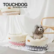 Touchdog Snowflake Premium Designer Jute Bag Nest Bed