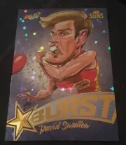 2016 AFL Select Footy Stars Card STARBURST BLUE CARICATURE DAVID SWALLOW SB32