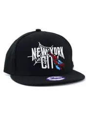 New Era Youth Size Spider-Man New York City Adjustable Hat Marvel Comics Black