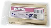 Sofeel Mini Wooden Spatula, 140 x 6.2 x 1.3 mm, 100 per Pack