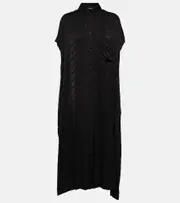 [Balenciaga] Balenciaga BB midi shirt dress AU 12 black