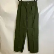 MAEVE The Colette Cropped Wide-Leg Pants Women's Size 26 Holly