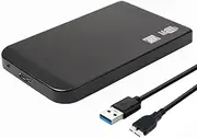 2.5in USB3.0 SHDD Hard Drive Box 5Gbps 3TB USB3.0 Portable Hard Drive Box (Black)