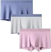 [Maiyifu-GJ] 3 Pack Mens Moisture-Wicking Boxer Briefs Soft Breathable Underwear Trunks Lightweight Comfortable Underpants, Color2, Large, Color2, Large