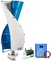 HENGJINGTR 12000W Vertical Axis Wind Turbine Generator Kit, 24V 48V 96V Free Energy Windmill Wind Turbine Generator Home Three Phase Generator Maglev,220v