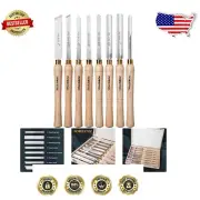 Complete 8-Piece Woodworking Chisel Kit - Reliable Tools for Crafting & Turning