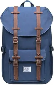 [KAUKKO] Laptop Outdoor Backpack, Travel Hiking& Camping Rucksack Pack, Casual Large Daypack, Backpack Fits 15" Laptop & Tablets Mini Size(5-7blue)