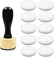 WELANE Ink Mixing Stamp Tool, 1 PCS Ink Mini Applicator Tools with 10 PCS Replacement Sponges for Distressing, Drawing, Blending
