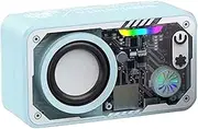 Wireless Speaker - Audio with LED Light - Robot Style Wireless Speaker with 3D Surround Sound and Colorful LED for Beach Party Camping
