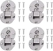 Zinc Alloy Hinge Heavy Duty Concealed 90 Degrees Flip Door Hinge for Cabinet Doors Wardrobes and Wooden Doors 4Pcs Set Durable Long Service Life Easy to Install
