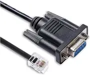 9 Pin D-Sub DB9 Female RS232 Serial to RJ12 6P6C Data Cable for Connecting Ke-nce KV Series PLC to PC