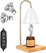 echobuger Candle Warmer Lamp with Timer Adjustable Electric Candle Warmer Timing Light Lamp Timer