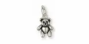Teddy Bear Charm Jewelry Sterling Silver Handmade Teddy Bear Charm TB16-C